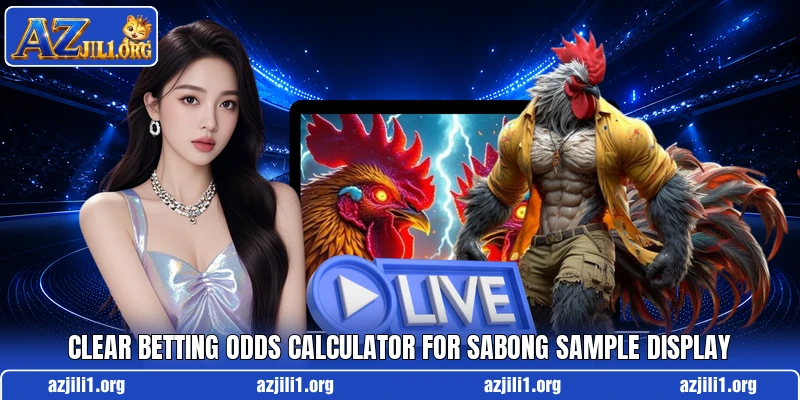 Clear betting odds calculator for sabong sample display