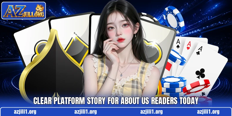 Clear platform story for about us readers today