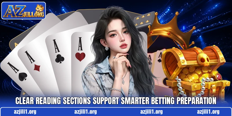 Clear reading sections support smarter betting preparation