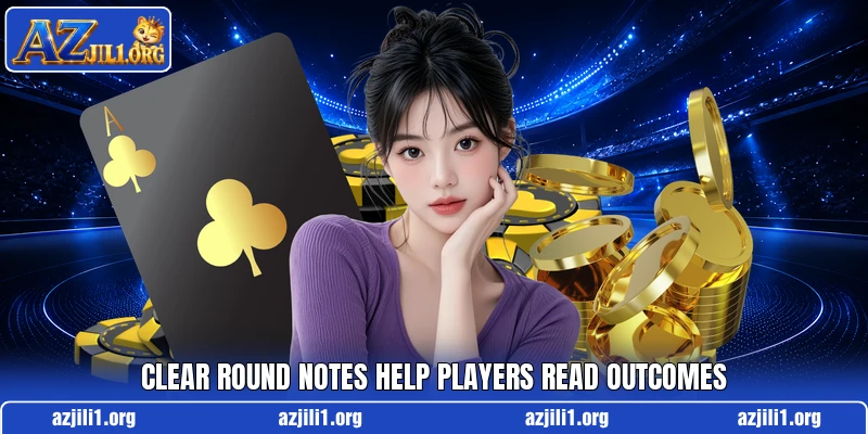 Clear round notes help players read outcomes