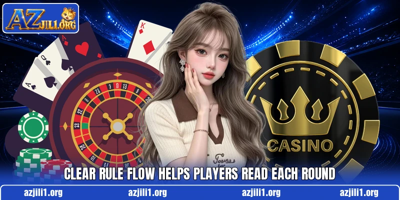Clear rule flow helps players read each round