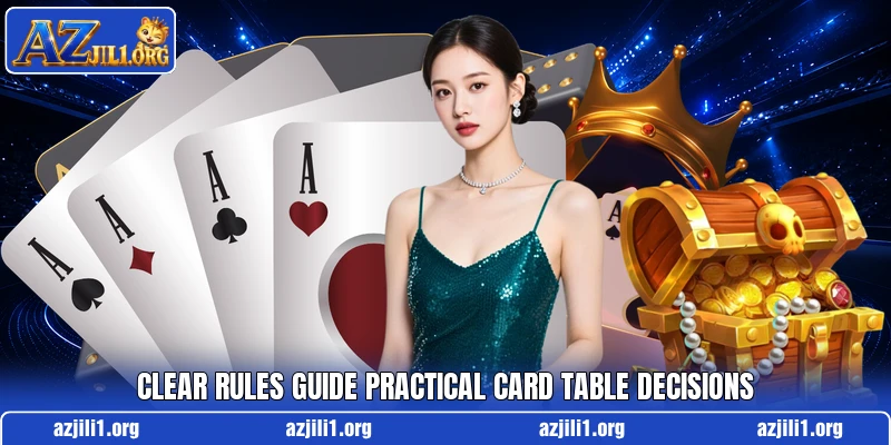 Clear rules guide practical card table decisions