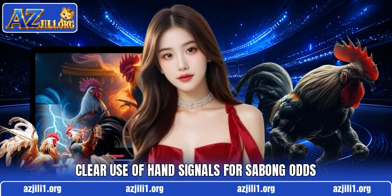 Clear use of hand signals for sabong odds