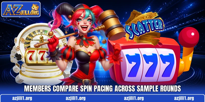 Members compare spin pacing across sample rounds