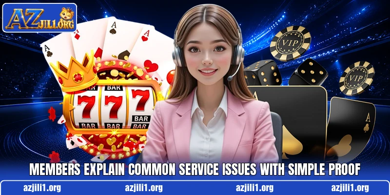 Members explain common service issues with simple proof