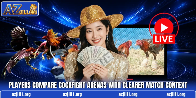 Players compare cockfight arenas with clearer match context