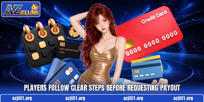 Players follow clear steps before requesting payout
