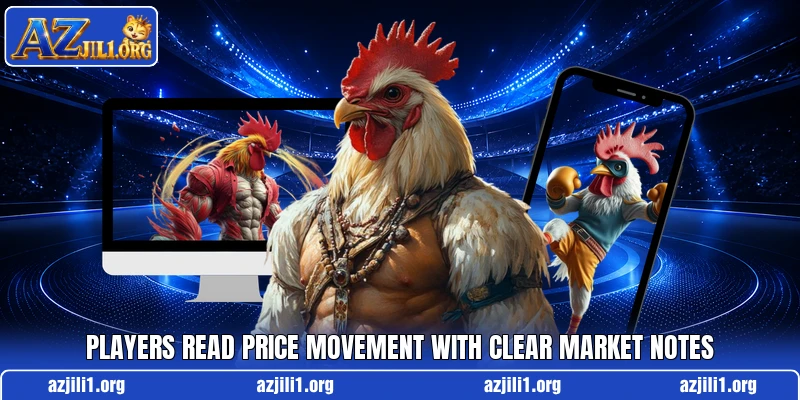 Players read price movement with clear market notes